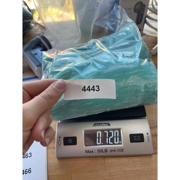 Nic+Zoe Womens Flower Sweater Sz L Cotton Linen Artsy Boho Chic Turquoise Blue - Picture 8 of 8